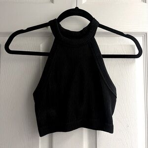 aerie Superchill Seamless High Neck Bra Top